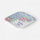 Blue Tile Mamma Mia Baby Dusche Pappteller (Gewinkelt)