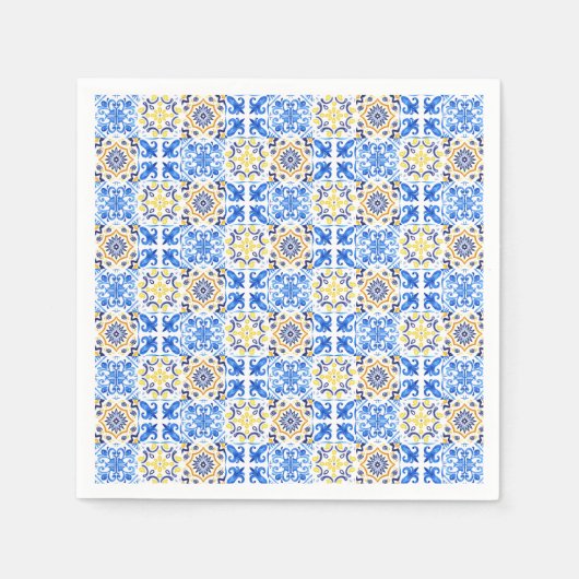 Blue Tile Mamma Mia Baby Dusche Serviette (Vorderseite)