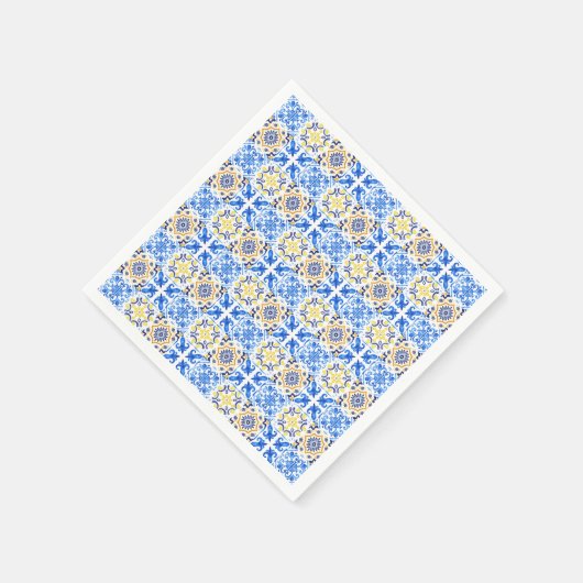 Blue Tile Mamma Mia Baby Dusche Serviette (Ecke)