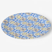 Blue Tile Mamma Mia Pappteller (Schrägansicht)