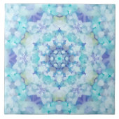 Blue Tile Mandala Fliese (Vorderseite)