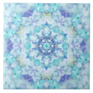 Blue Tile Mandala Fliese