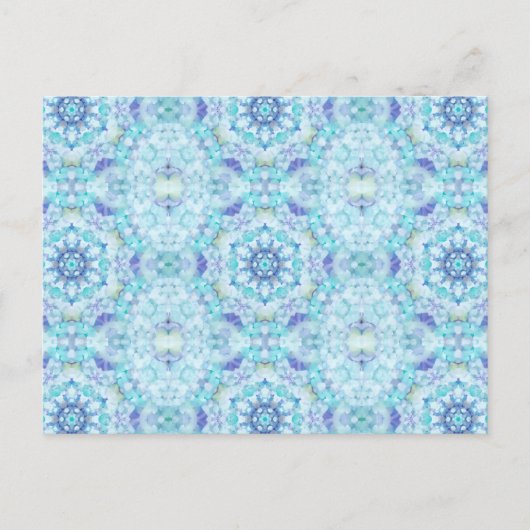 Blue Tile Mandala Postkarte (Vorderseite)