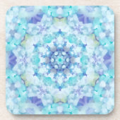 Blue Tile Mandala Untersetzer (Vorderseite)