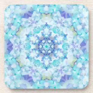 Blue Tile Mandala Untersetzer
