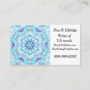 Blue Tile Mandala Visitenkarte