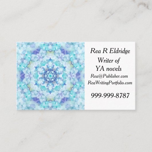 Blue Tile Mandala Visitenkarte (Vorderseite)