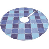 BLUE TILE POLYESTER WEIHNACHTSBAUMDECKE (Schrägansicht)