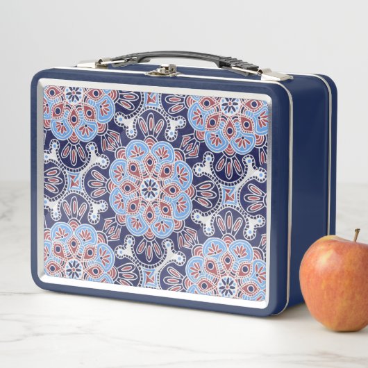 Blue tile Print Lunch Box (Beispiel)