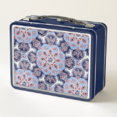 Blue tile Print Lunch Box (Rückseite)