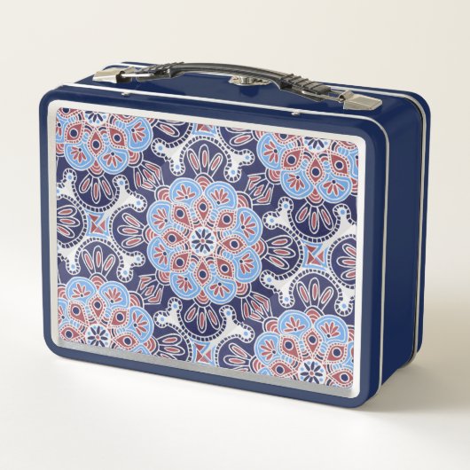 Blue tile Print Lunch Box (Rückseite)