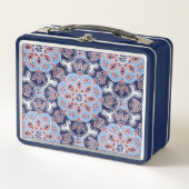 Blue tile Print Lunch Box (Vorderseite)