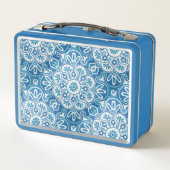 Blue tile Print Lunch Box (Rückseite)