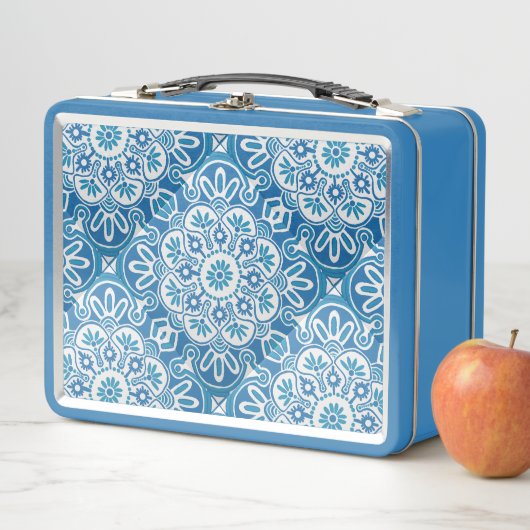 Blue tile Print Lunch Box (Beispiel)