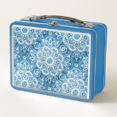 Blue tile Print Lunch Box (Vorderseite)