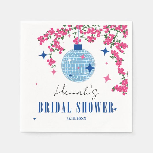 Blue Tile Santorini Griechisch/Spanisch Thema Brid Serviette (Vorderseite)