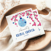 Blue Tile Santorini Griechisch/Spanisch Thema Brid Serviette