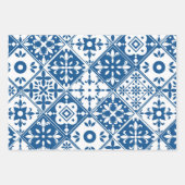 Blue Tile Santorini griechisch/spanisch Thema Geschenkpapier Set (Vorderseite)