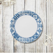 Blue Tile Santorini griechisch/spanisch Thema Pappteller