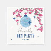 Blue Tile Santorini griechisch/spanisch Thema Serviette (Vorderseite)