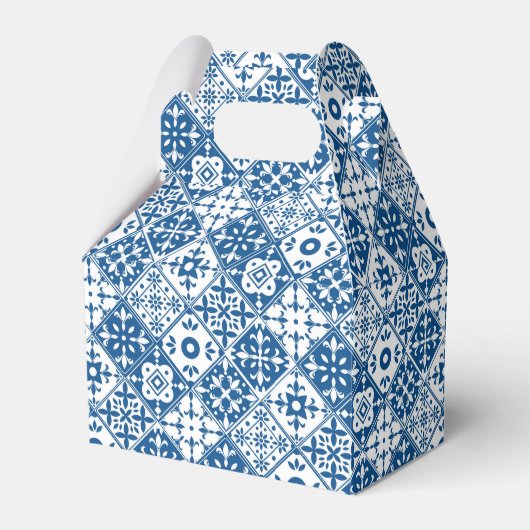 Blue Tile Santorini Griechisch/Spanische Babydusch Geschenkschachtel (Vorderseite)