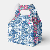 Blue Tile Santorini Griechisch/Spanische Babydusch Geschenkschachtel (Rückseite)