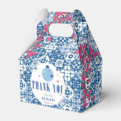 Blue Tile Santorini Griechisch/Spanische Babydusch Geschenkschachtel (Vorderseite)