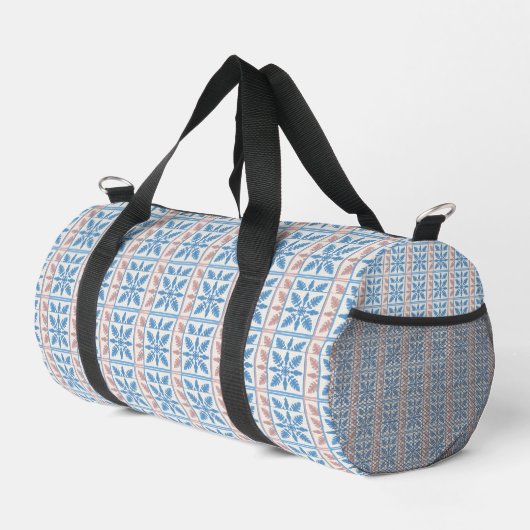 Blue Tile Small Duffle Bag (Rechte Ecke)
