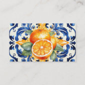 Blue Tile Süsse Orange Citrus Baby Duschspiel Begleitkarte (Rückseite)