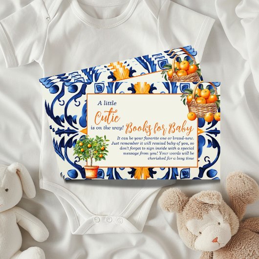 Blue Tile Süsse Orange Citrus Baby Duschspiel Begleitkarte