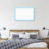 Blue Tile Wedding Chart finden Sie Ihren Sitzplatz Leinwanddruck (Insitu (Schlafzimmer))