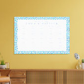 Blue Tile Wedding Chart finden Sie Ihren Sitzplatz Leinwanddruck (Insitu (Wohnzimmer))