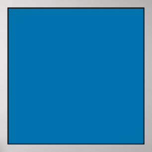 Blue Tile Zima Poster