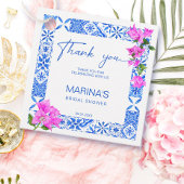 Blue Tiles Bougainvillea elegantes Brautparty Geschenkanhänger