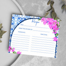 Blue Tiles Bougainvillea Mediterrane Rezept Karte