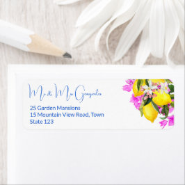 Blue Tiles Bougainvillea Zitronen Hochzeit