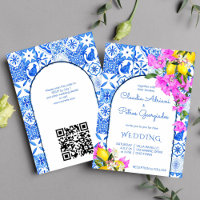 Blue Tiles Bougainvillea Zitronen Hochzeit