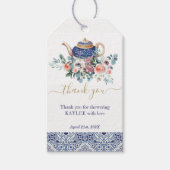 Blue tiles Brautparty Tee Vielen Dank Geschenkanhänger (Vorderseite)