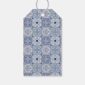 Blue tiles Brautparty Tee Vielen Dank Geschenkanhänger (Rückseite)