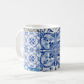 Blue Tiles Coffee Tasse (Vorderseite Links)
