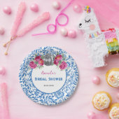 Blue Tiles Dancing Queen Disco Brautparty Pappteller (Party)