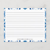Blue Tiles Greece Recipe Cards (Rückseite)