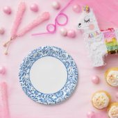 Blue Tiles Griechisches Mittelmeer-Party Pappteller (Party)