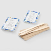 Blue Tiles Hochzeitsprogramm für das Mittelmeer Fächer (Non-assembled)