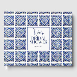 Blue Tiles italienisches Brautparty aus dem Mittel Gästebuch