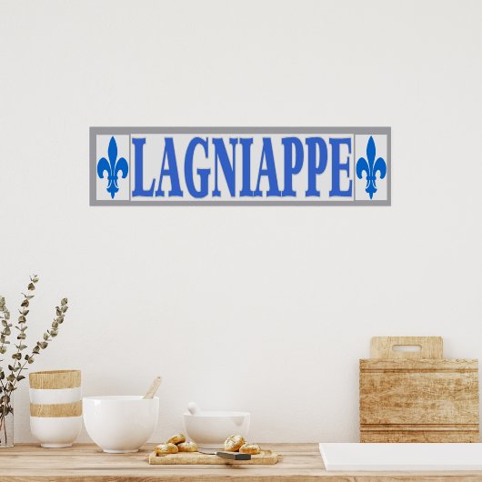 Blue Tiles Lagniappe Poster (Küche)