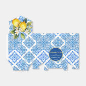 Blue Tiles Lemon Amalfi Wedding Danke Bag Geschenkschachtel (Ungefaltet)
