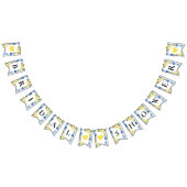 Blue Tiles Lemon Brautparty Bunting Flags Wimpelkette (Alle)