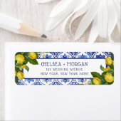 Blue Tiles Lemon Couple Mediterranean Wedding (Insitu)