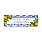 Blue Tiles Lemon Couple Mediterranean Wedding (Vorne)